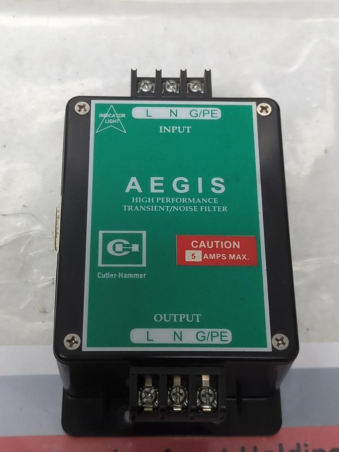 Used CUTLER-HAMMER,AGSHWCH120N05HS,HIGH PERFORMANCE TRANSIENT/NOISE FILTER PRE-OWNED