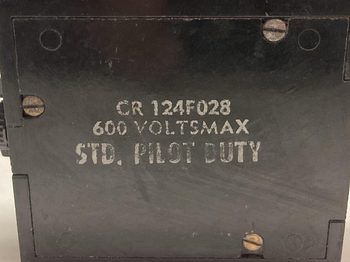 Used General Electric,CR124F028,Overload Relay Ser A 600V