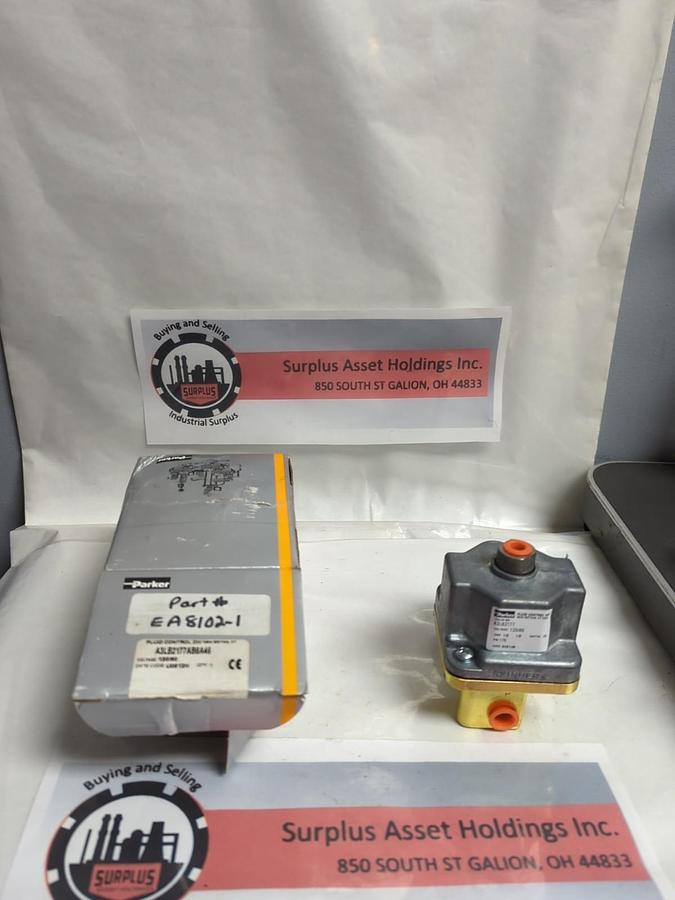 PARKER,A3LB2177,SOLENOID VALVE 175 PSI 120V 50 HZ 10 WATT 1/8 ORIF NOS