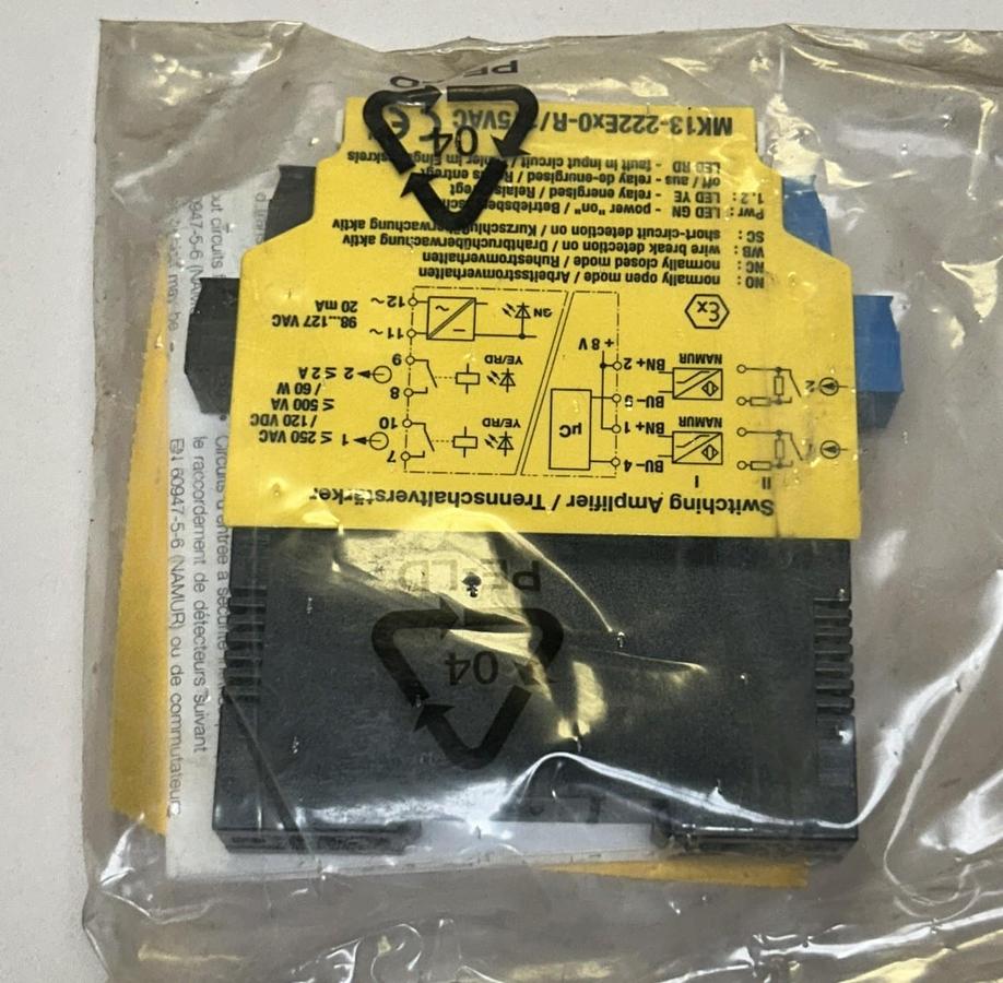 Used TURCK,MK13-222EX0-R/115VAC,ISOLATING SWITCHING AMPLIFIER NEW