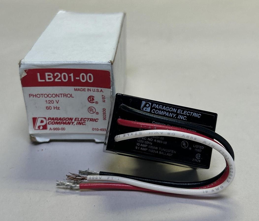 PARAGON,LB201-00,PHOTOELECTRIC PHOTOCELL 120V NOS