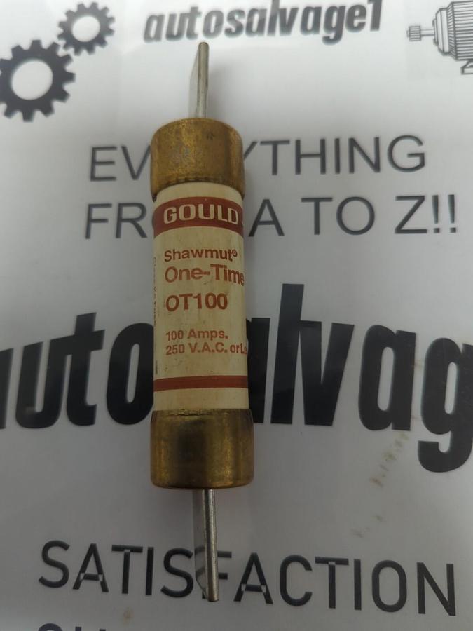 GOULD SHAWMUT,OT100,ONE-TIME 100 AMP FUSE NOS