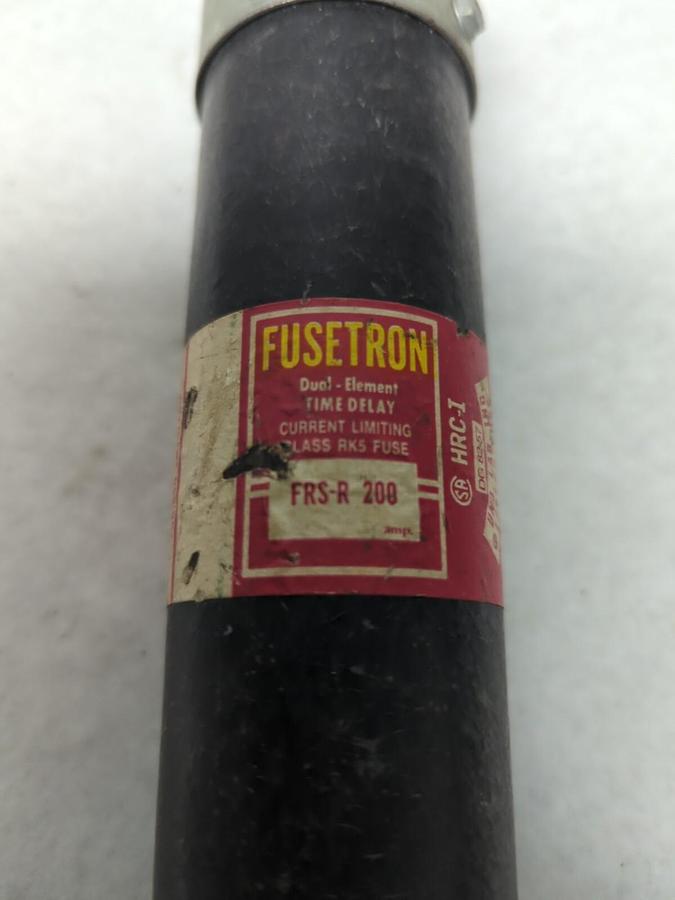 Used COOPER BUSSMANN,FRS-R-200,FUSETRON 200 AMP FUSE PRE-OWNED
