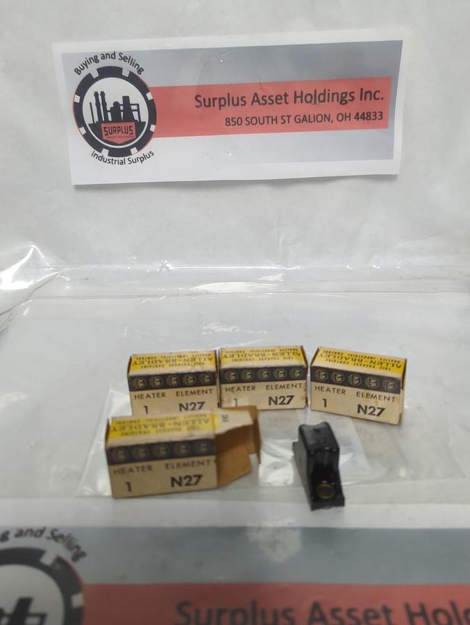 ALLEN BRADLEY,N27,THERMAL OVERLOAD HEATER ELEMENT LOT OF 4 NOS