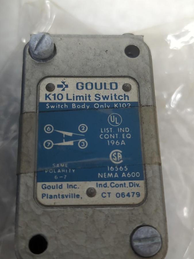 GOULD,K102/K10R,K10 LIMIT SWITCH 2W883 NOS