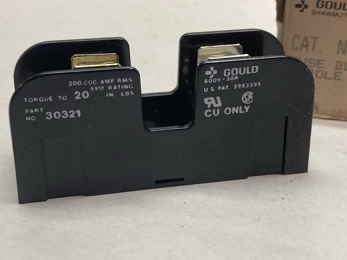 Gould Shawmut,30321,1-Pole Fuse Block 600V 30A