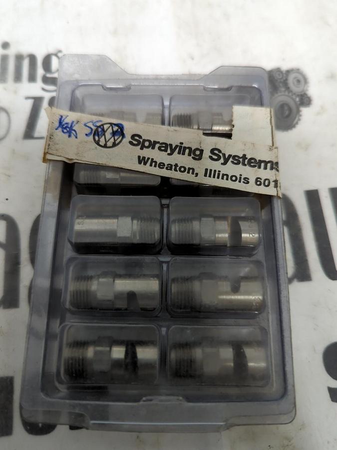 SPRAYING SYSTEMS CO.,1/8 KSS 2,STAINLESS SPRAY NOZZLES LOT OF 10 NOS