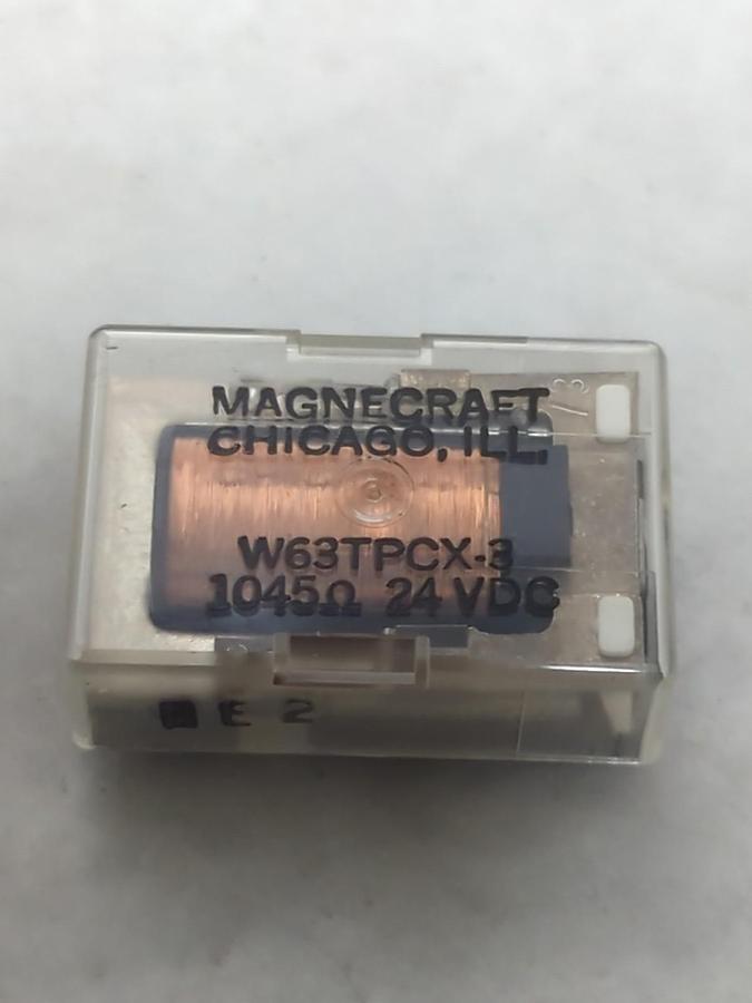 MAGNECRAFT,W63TPCK3,COIL RELAY 24 VDC 1045 Ω NOS