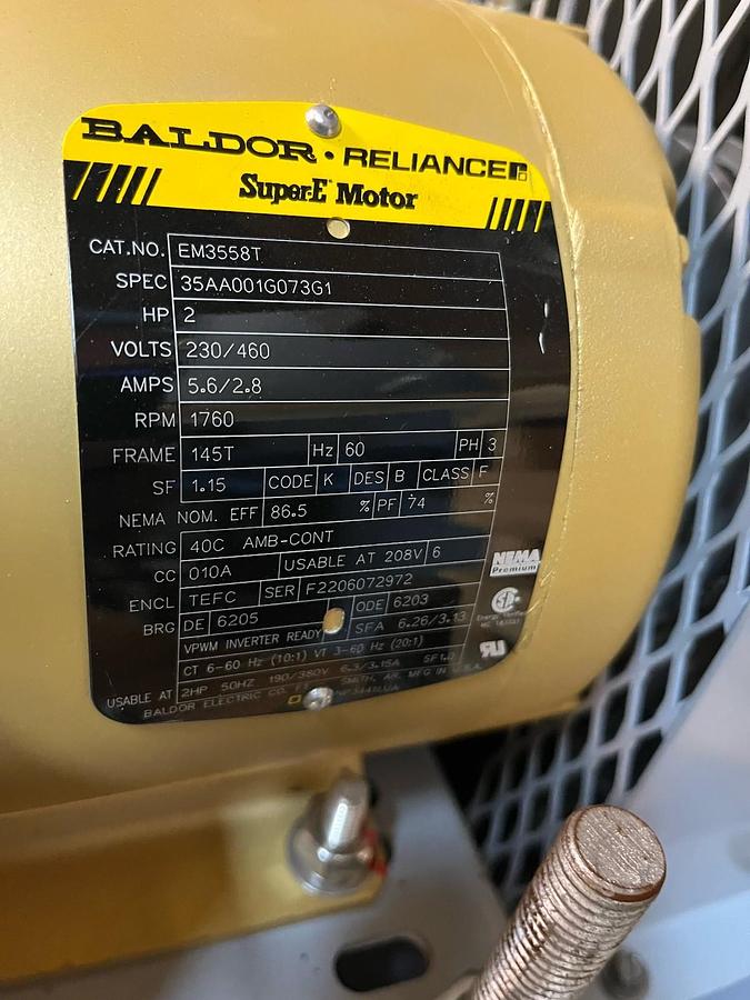 HARTZELL,A35-166-E-FGFCJ3,COOLING FAN 300CFM 2HP 1760RPM 3PH