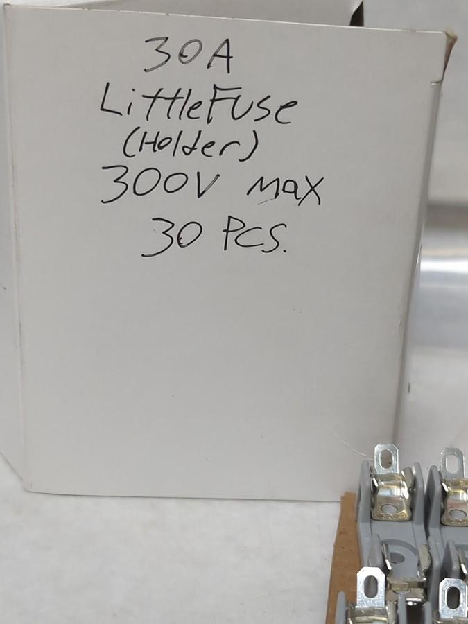 LITTELFUSE,30 AMP,FUSEHOLDER 30 AMP 300V LOT OF 30 NOS