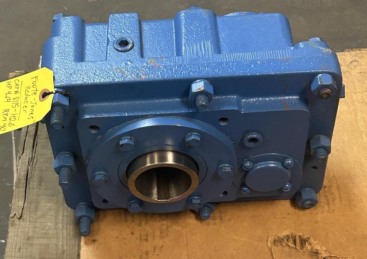 Used FOOTE JONES,8115-H26,GEAR REDUCER 40RPM 4.64HP 26:1