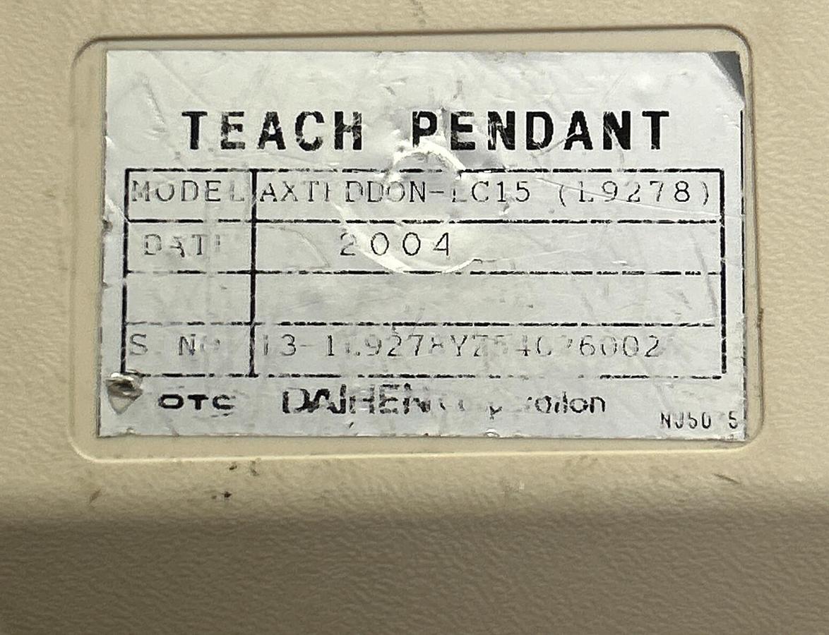 Used DAIHEN,AXTPDD0N-LC15,TEACH PENDANT