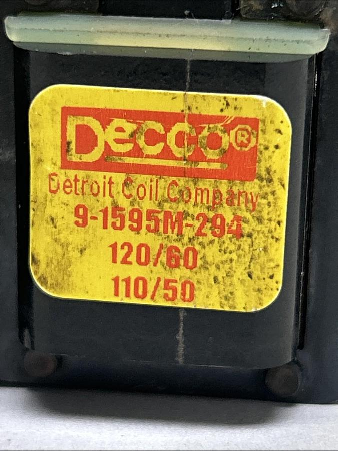 Used DECCO,9-159M-294,COIL 110/120V