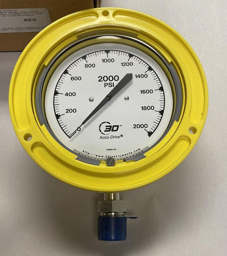 3D INSTRUMENTS,25504-32C74,PRESSURE GUAGE NOS