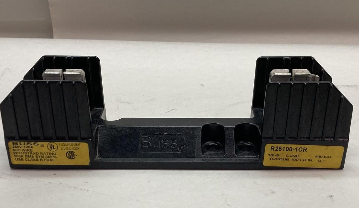 Bussman,R25100-1CR,Fuse Block 250V 100A 60C Wire