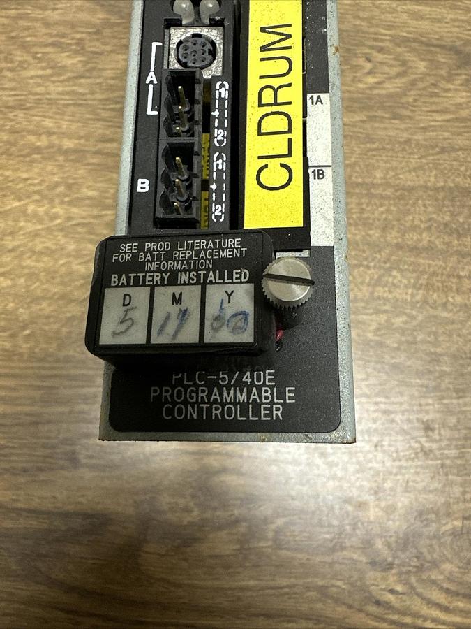 Used Allen Bradley,1785-L40E,Ser C PLC-5/40 Ethernet Processor Module