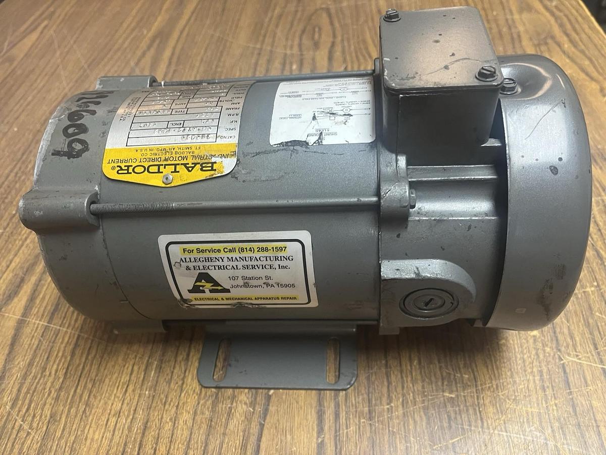 Used BALDOR,CD3425,DC MOTOR 1/4HP 1750RPM 56C 90VDC