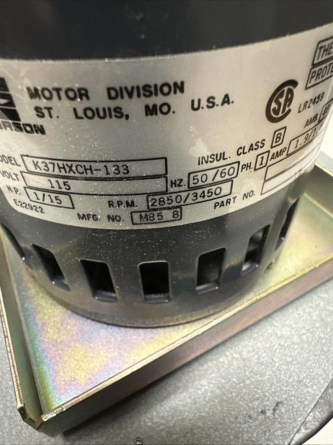 Used Kooltronic,NBD49-10B,Centrifugal Blower 1/15HP 250/3454RPM 115V