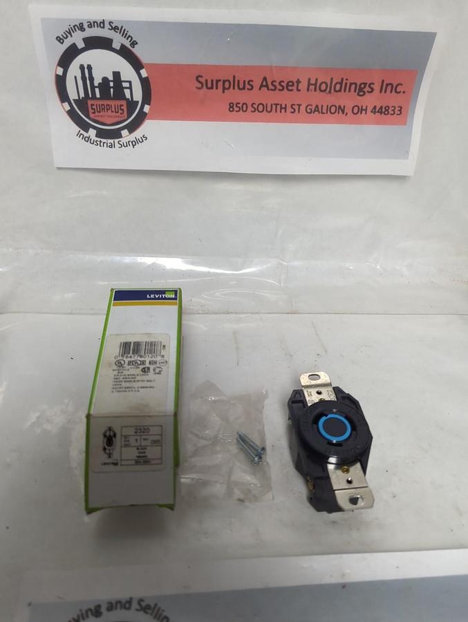 LEVITON,2320.TWIST-LOCK RECEPTACLE 20A 250V NOS