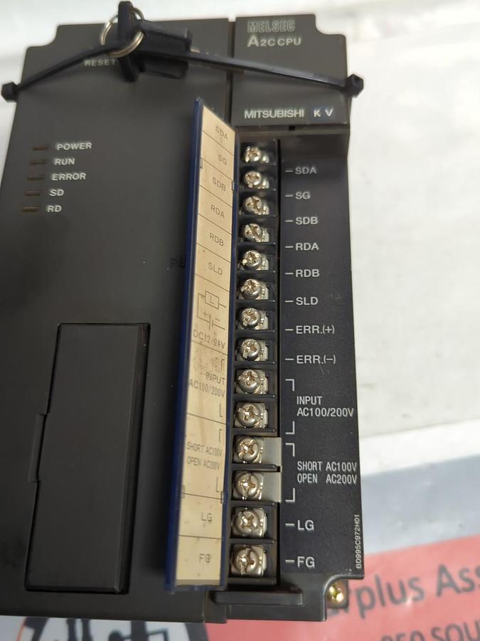 Used MITSUBISHI,A2CCPU,MELSEC CPU UNIT AC100/200V 50/60HZ 110VA PRE-OWNED