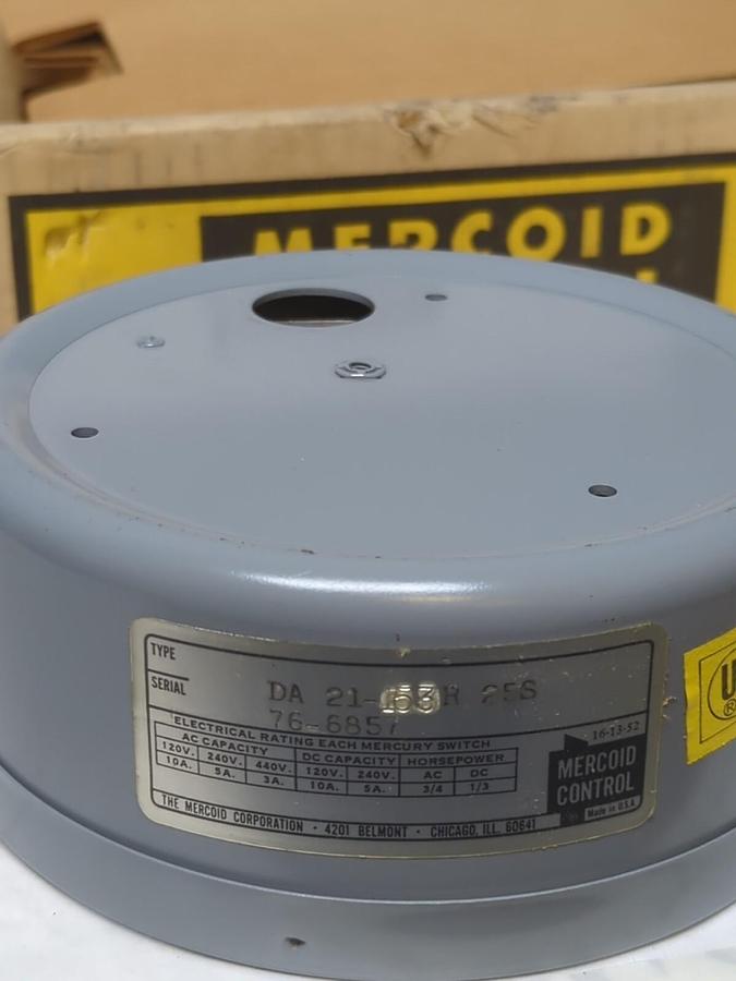 MERCOID CONTROL,DA-21-153 RG-25S,PRESSURE SWITCH NOS