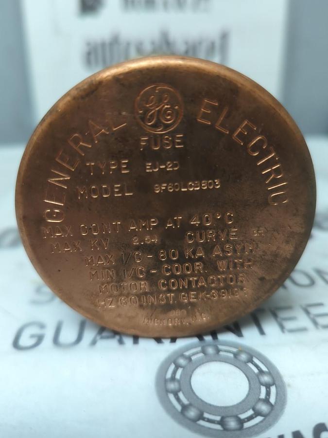 GENERAL ELECTRIC,9F60 LCB 803,3R MOTOR STARTER FUSE 2.54 MAX KV. MISSING BOX