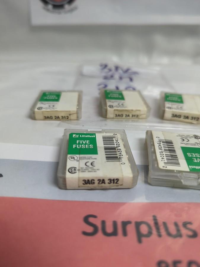 LITTELFUSE,3AG-2A-312,2 AMP FUSE LOT OF 38 NOS