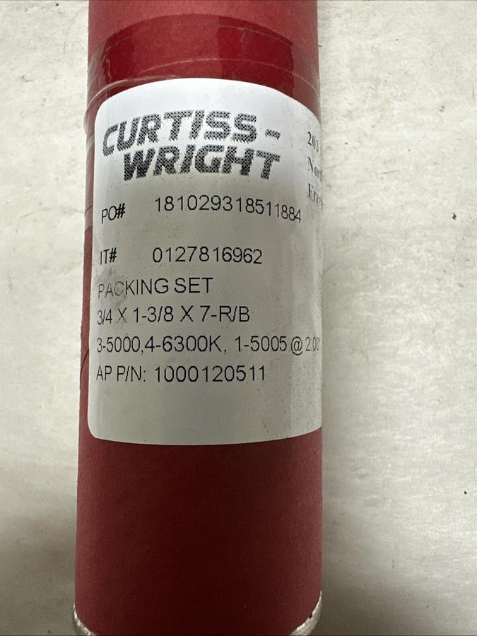 Used Curtiss Wright,0127816962,Packing Set 3/4 x 1-3/8 x 7