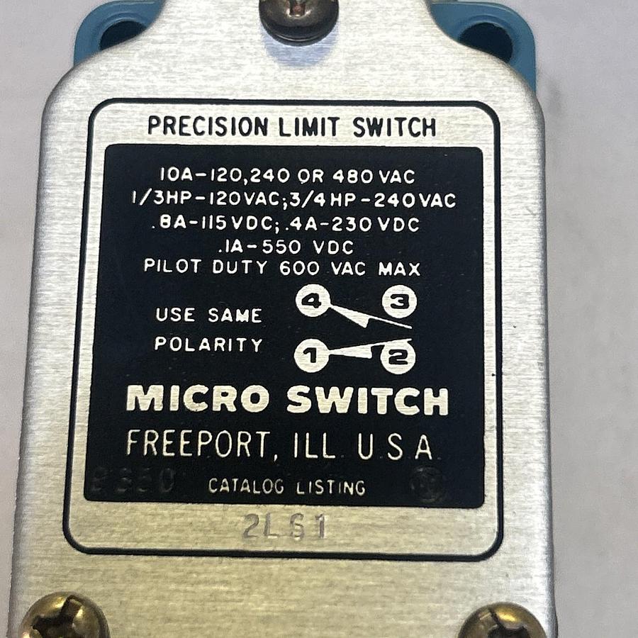 Used HONEYWELL,2LS1,MICRO SWITCH LIMIT SWITCH