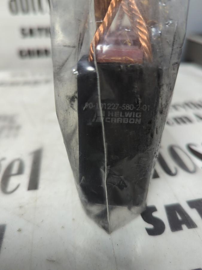 Used HELWIG CARBON,90-101227-580-2-01,CARBON MOTOR BRUSHES PACK OF 4 NEW