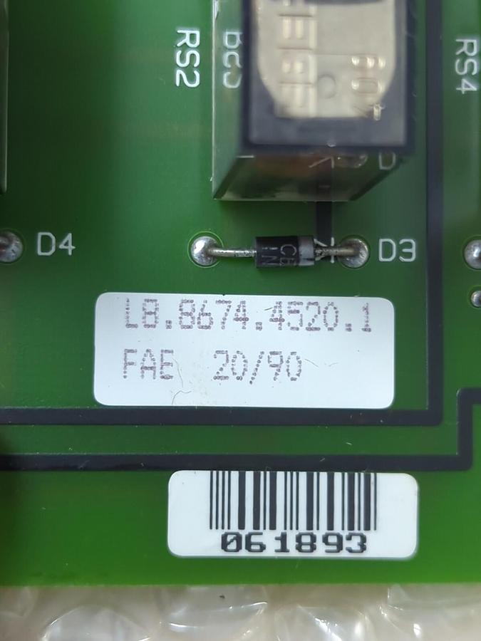 AGFA-GEVAERT,AG8867445201,RELAY BOARD 7 867445211 NOS