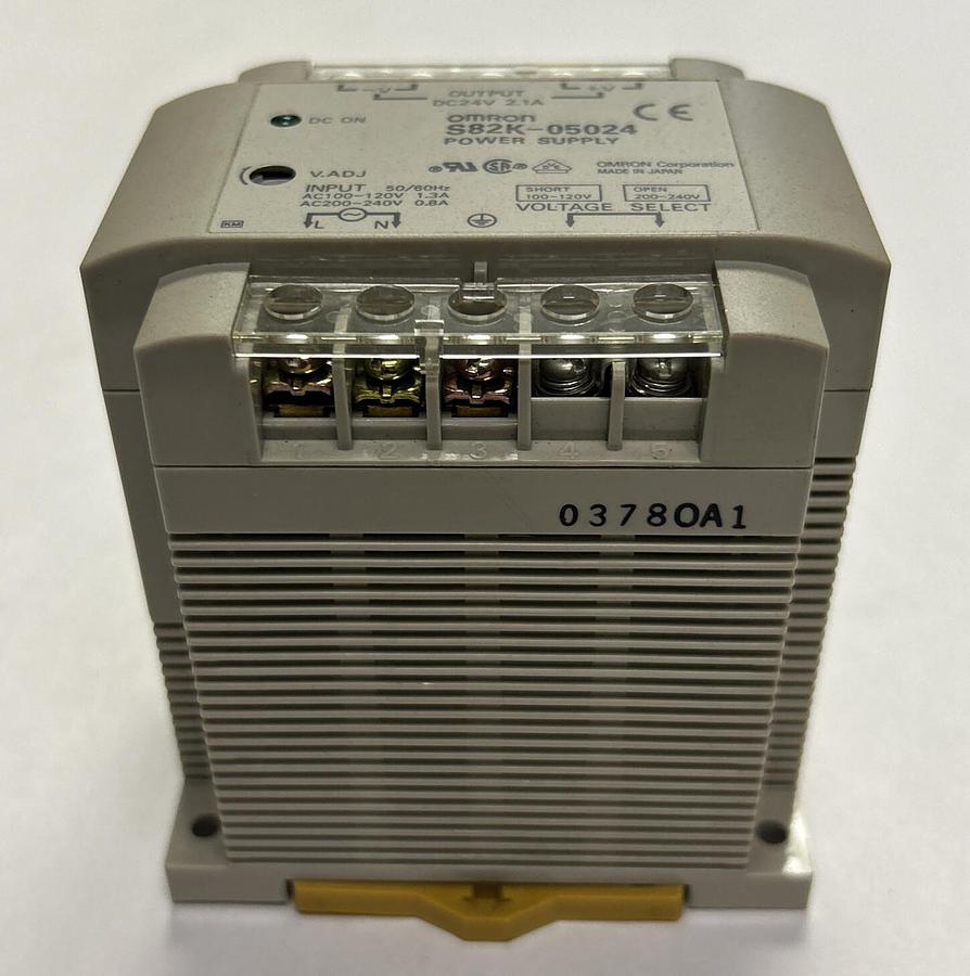 Used OMRON,S82K-05024,POWER SUPPLY 1.3A 100-240V