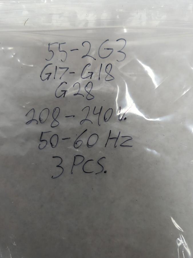 Used GENERAL ELECTRIC,55-2G3,COIL 208 240 V 50/60HZ LOT OF 3 PRE-OWNED