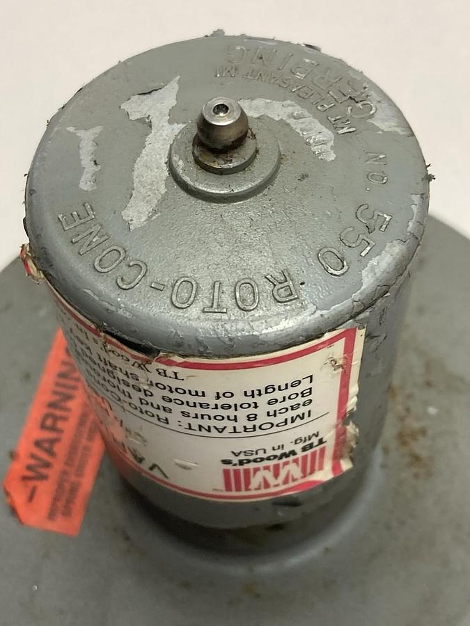 Used TB Woods,Model RC55,Variable Speed Sheave 1750RPM 1/3Hp 1160RPM