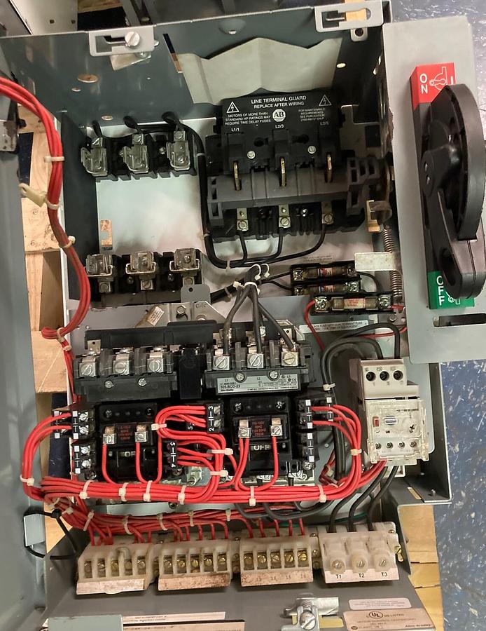 Used Allen-Bradley,2106B,Size 1 MCC 20 Inch Reversing Starter Feeder Bucket