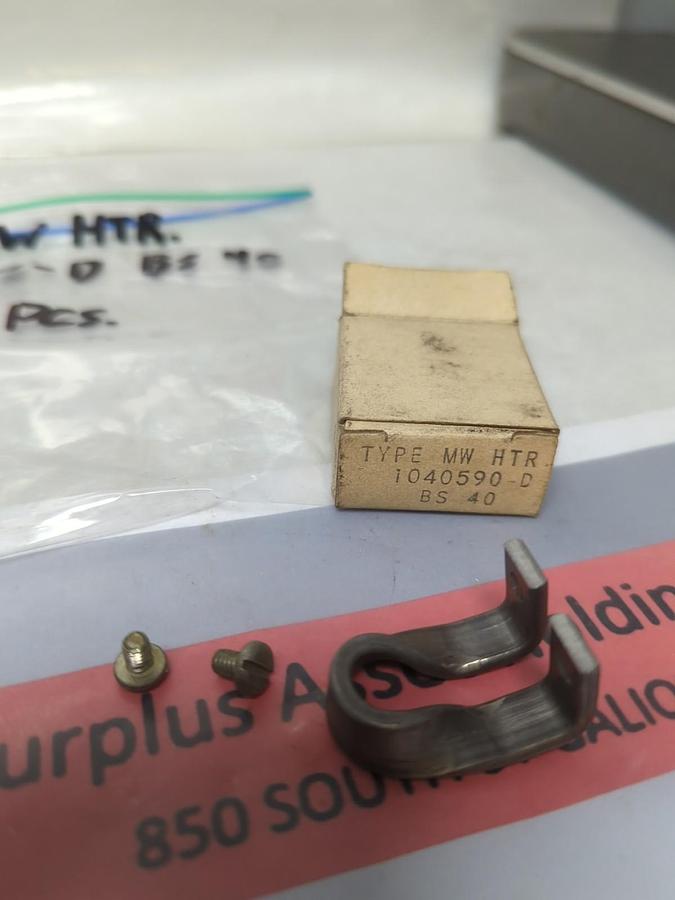 WESTINGHOUSE,1040590-D BS-40,TYPE MW OVERLOAD HEATER ELEMENT LOT OF 2 NOS