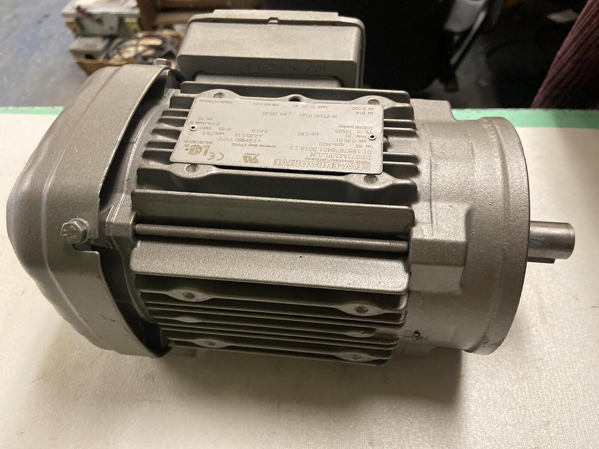 Used Sew Eurodrive,DRS71M2/FL/LN,Motor .55kW 3420RPM 230/460V