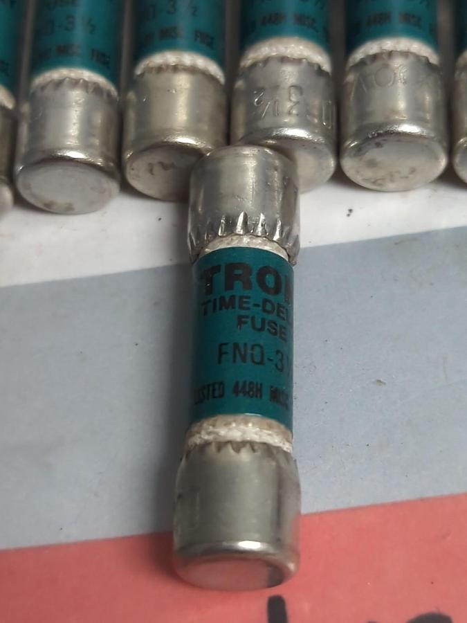 COOPER BUSSMANN,FNQ-3-1/2,TRON 3-1/2 AMP FUSES BOX OF 10 NOS