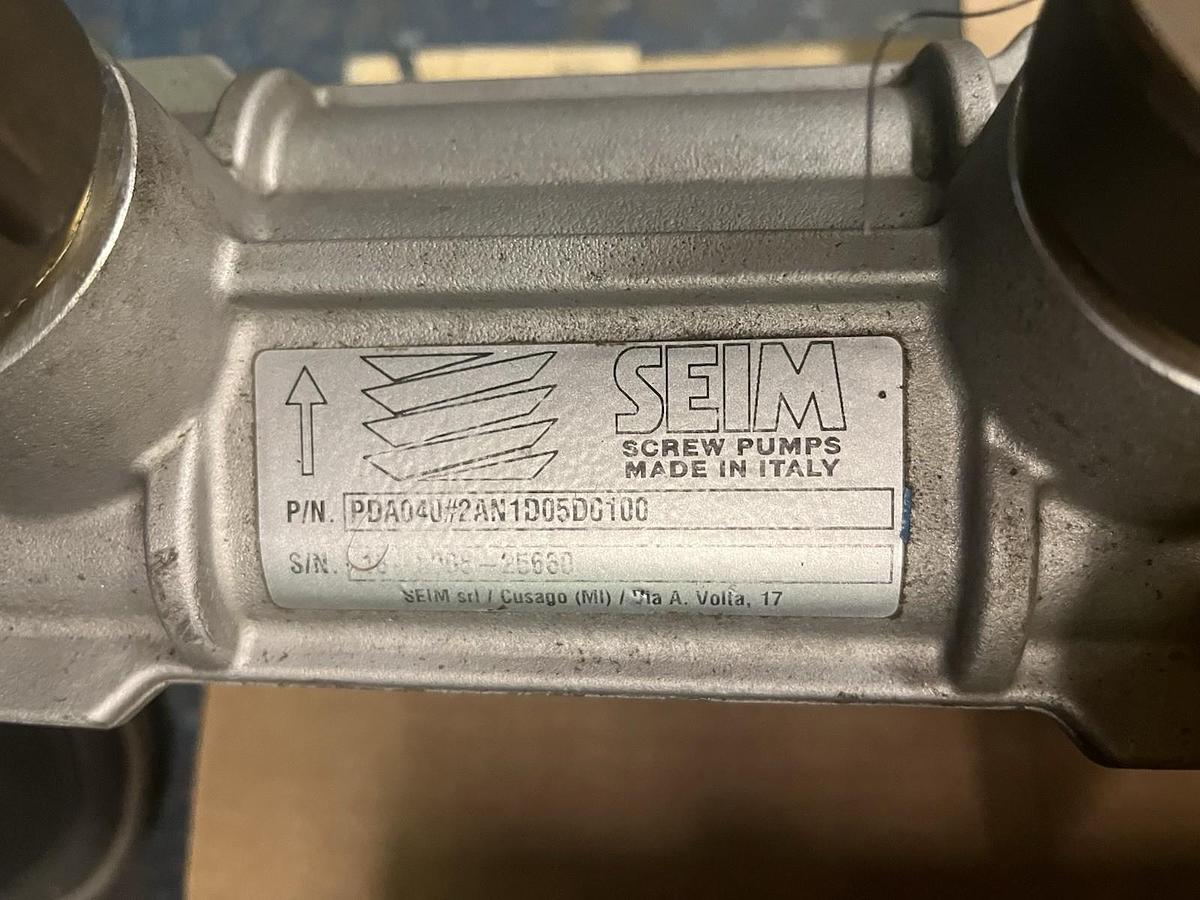 Used SEIM,PDA040-2AN1D05D0100,HYDRAULIC SCREW PUMP W LENZE 3.6kW 3500RPM 3PH