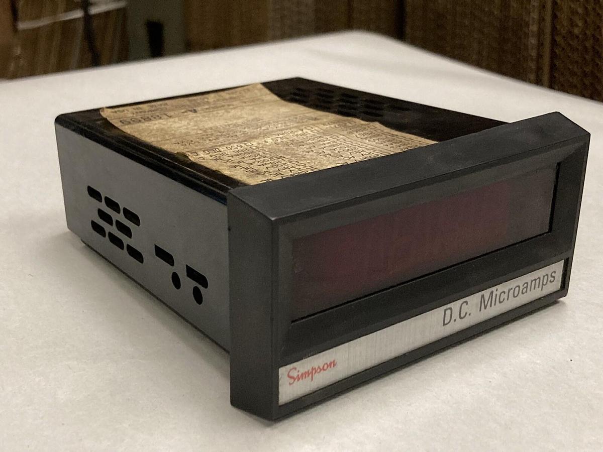 Used Simpson,2865,Digital Panel Meter 20v 120Vac