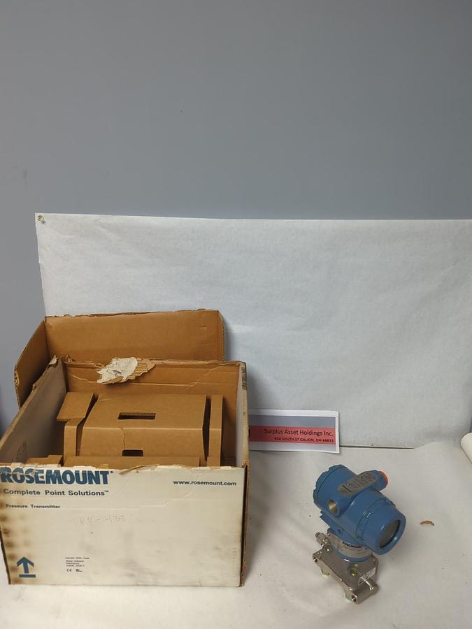 ROSEMOUNT,3051 CG2A52A1 AB4K5M5,PRESSURE TRANSMITTER 9PSI .6BAR 10.5-55 VDC