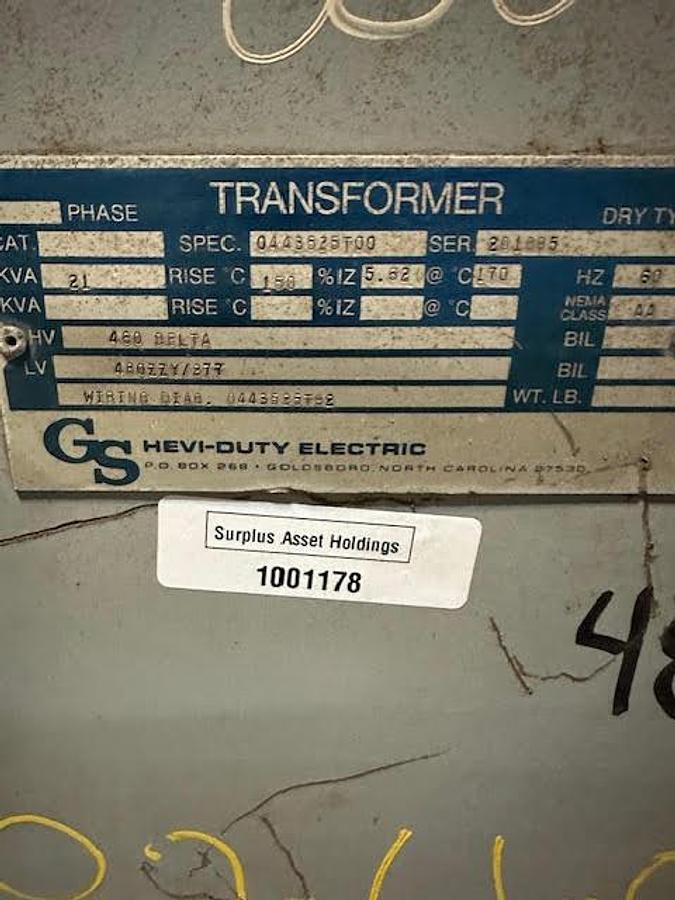Used Hevi-Duty 21