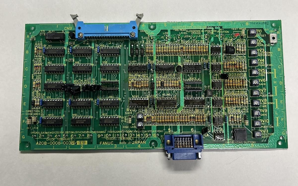 Used FANUC,A20B-0008-0032/A20B-0008-0032/03A, SPINDLE ORIENTATION PCB BOARD