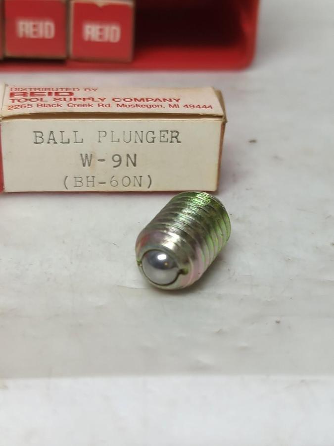 REID,W-9N,BALL PLUNGER BH-60N LOT OF 35 PCS NOS