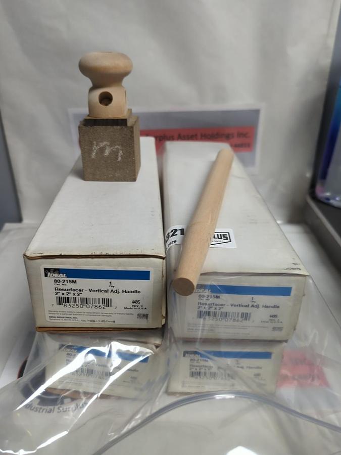 IDEAL,80-215M,RESURFACER-VERTICAL ADJ. HANDLE 2X2X2 INCH MEDIUM LOT OF 4 NOS