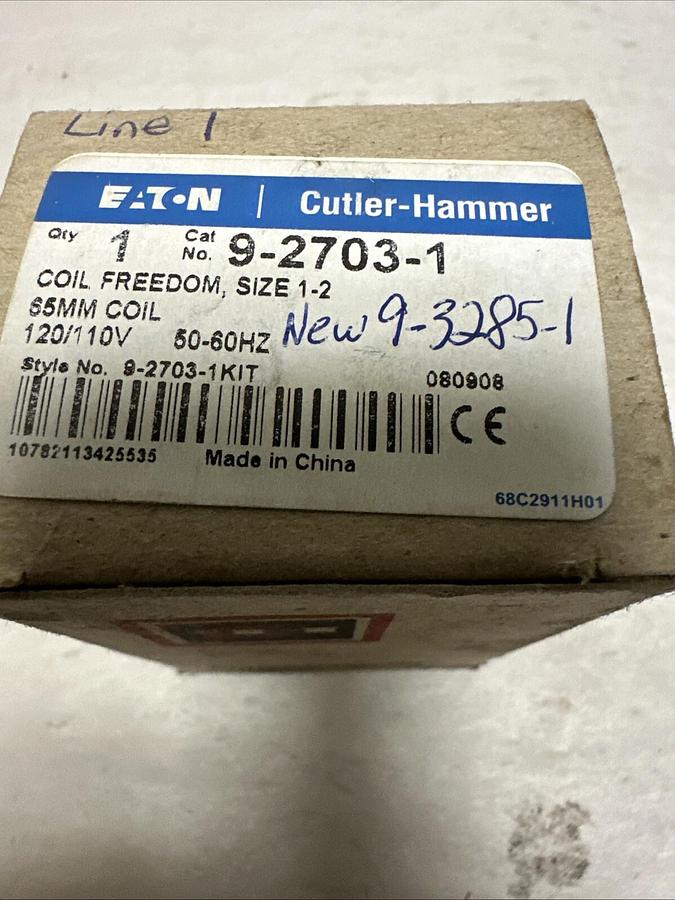 Eaton Cutler-Hammer,9-2703-1,Coil Size 1-2 NEW