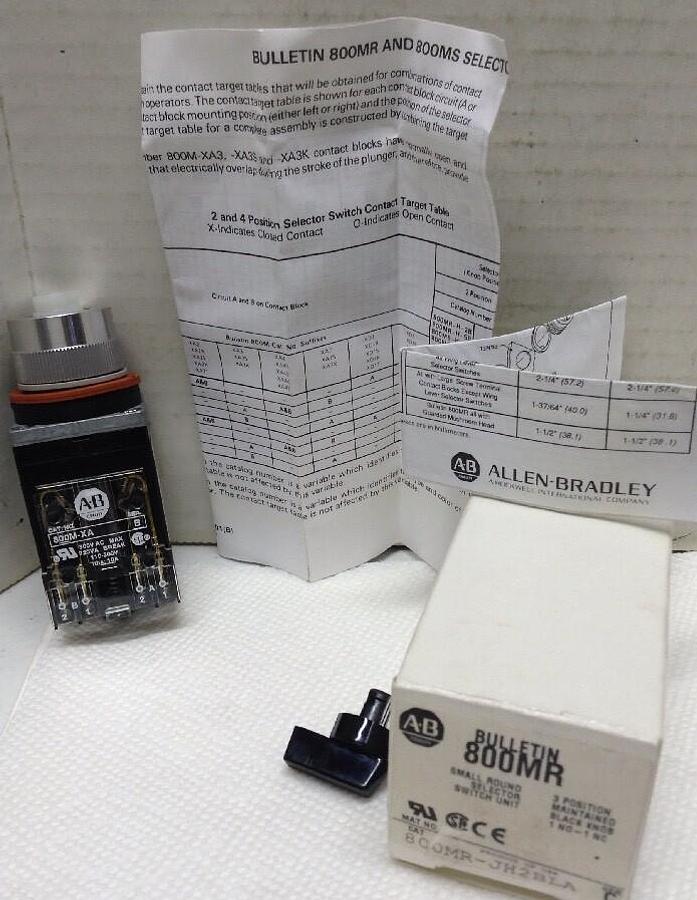 Allen-Bradley,800MR-JH2BLA,3 Position Maintained Selector Switch
