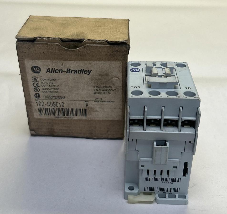 ALLEN BRADLEY,100-C09D10,CONTACTOR 110/120V NOS