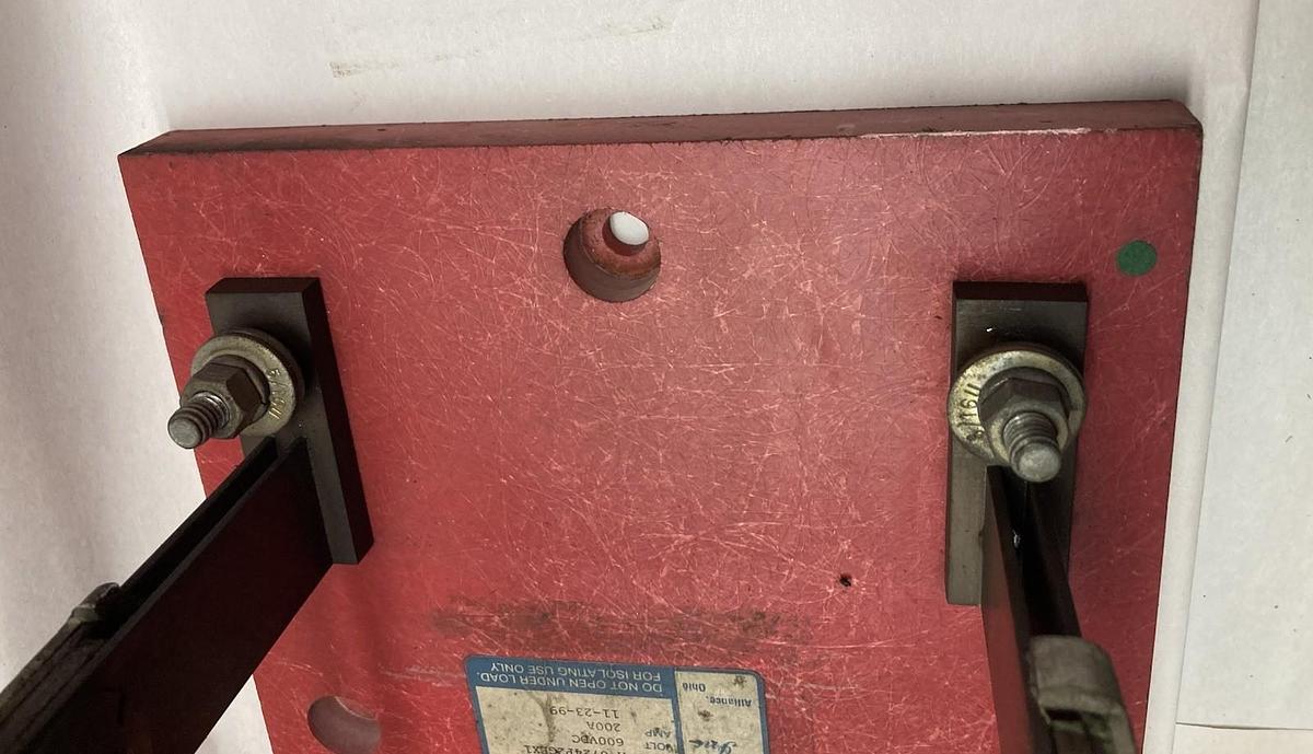 Used Filnor inc,A-6724P2GEX1,Knife Switch 200A