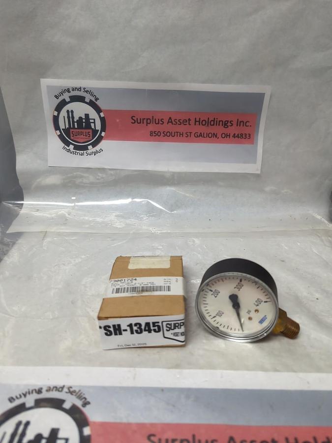 WIKA,0-400,GAUGE 2-1/2 IN FACE 1/4 IN NPT BOTTOM CONNECTION NOS